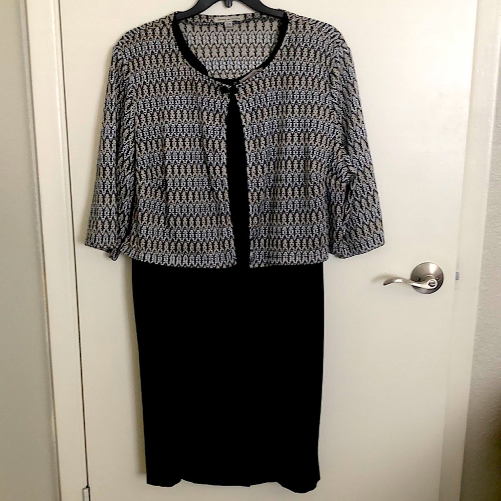 Dress with light jacket